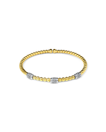 Load image into Gallery viewer, 18kt Yellow Gold &amp; Diamond Flex Bangle
