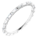 Load image into Gallery viewer, Natural 3/8ctw Baguette Diamond Eternity Band
