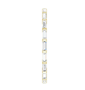Natural 3/8ctw Baguette Diamond Eternity Band
