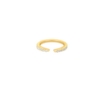 Load image into Gallery viewer, Natural Round Diamond Negative Space Open Band
