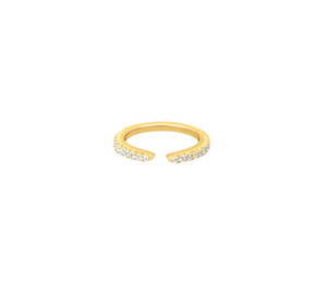 Natural Round Diamond Negative Space Open Band